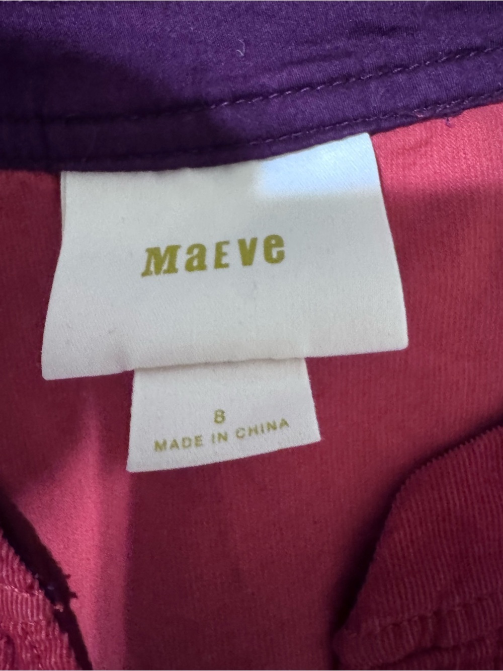 Maeve Button-Front Rust Red Mini Dress - Picture 5 of 6